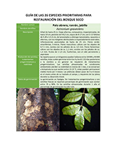 9. Guía de las 26 especies prioritarias para restauración del bosque seco